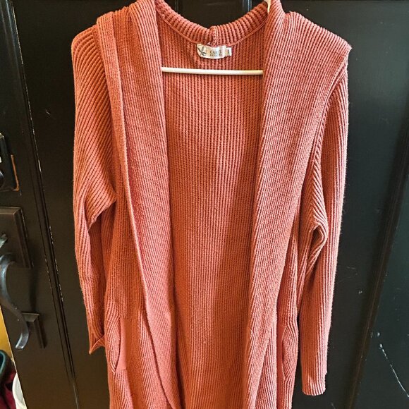 Soft ribbed 100% recycled CARVE long hoodie - Picture 3 of 7